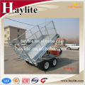 hot dip galvanized steel box trailer with cage for whole